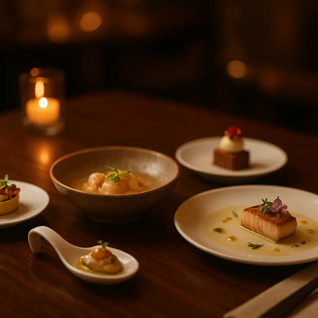 Saisonales Tasting Menü mit mehreren Gängen